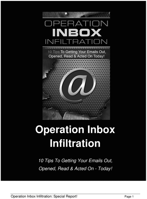 Product picture Operation Inbox Infiltration